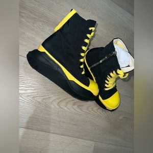 yellow/black rick owens